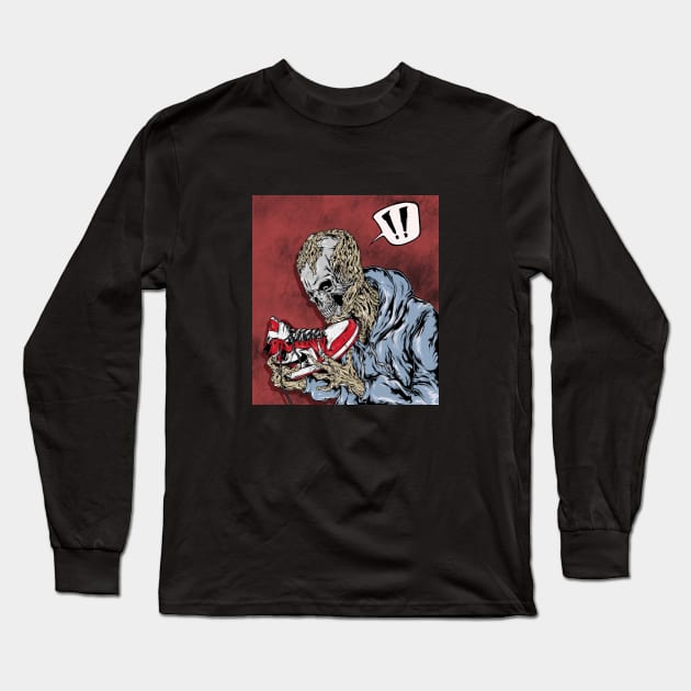 zombie want jordan Long Sleeve T-Shirt by sugiartoss_